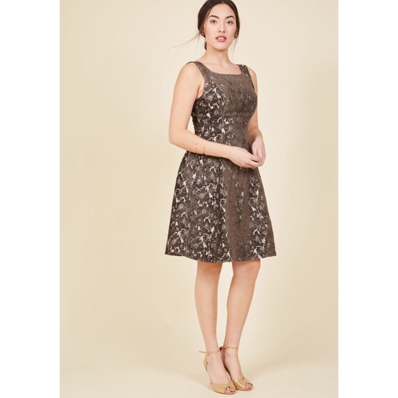 NWOT ModCloth Genuine Joy Floral Dress - Picture 4 of 8